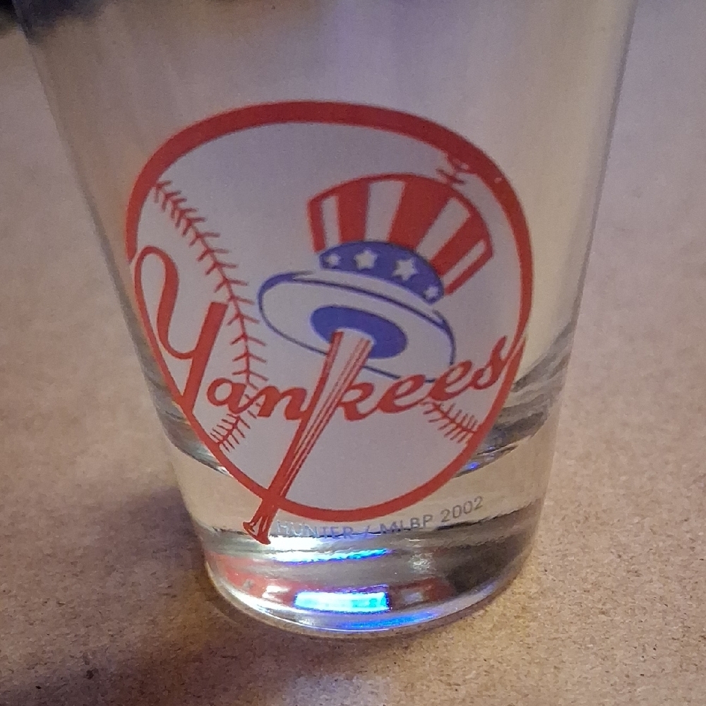 New York Yankees Shot Glass with Logo